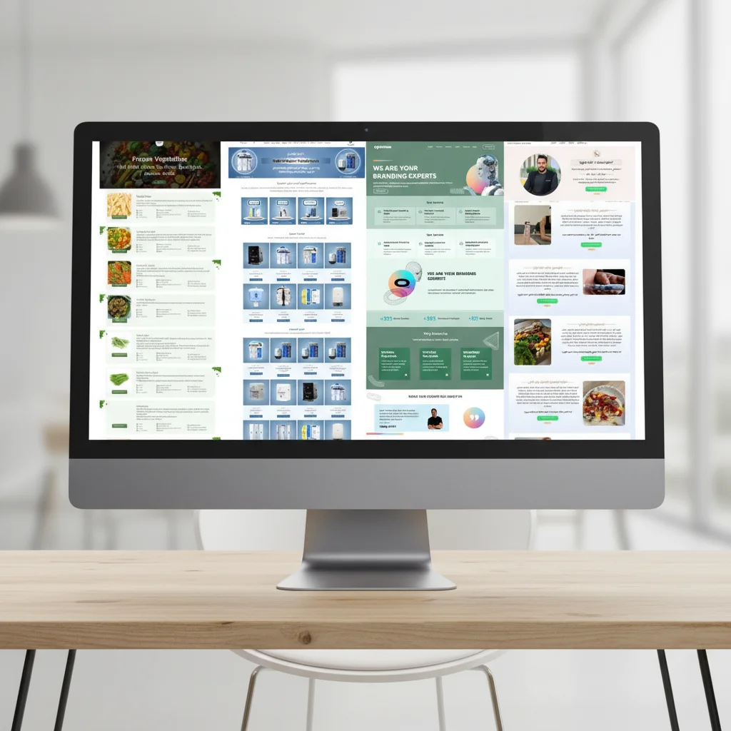 Portfolio of websites ecommerce stores and landing page projects by Lenkaate
